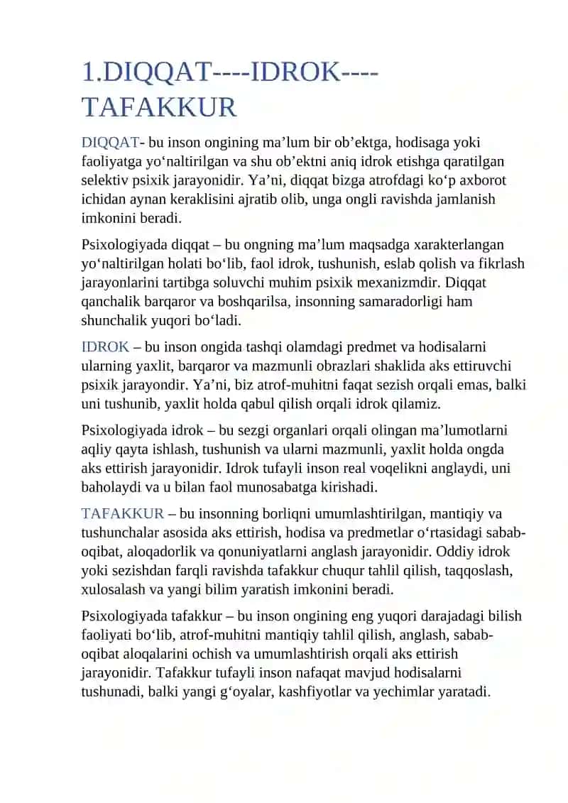 DIQQAT----IDROK----TAFAKKUR