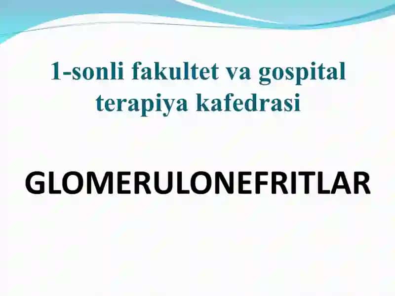 GLOMERULONEFRIT