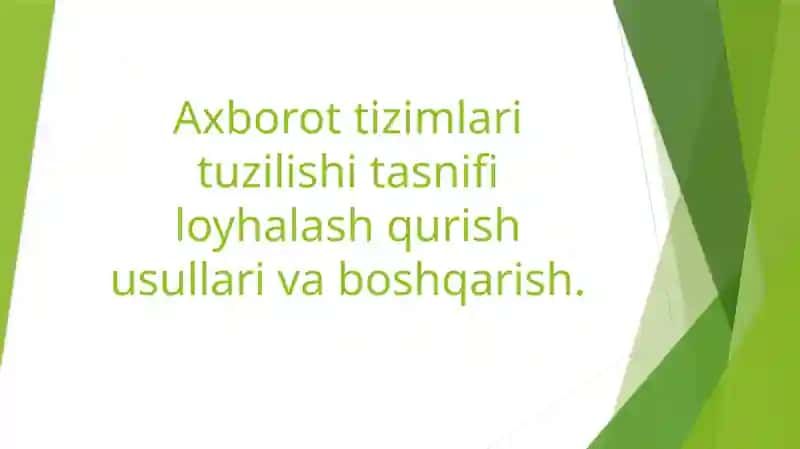 Axborottizimlar