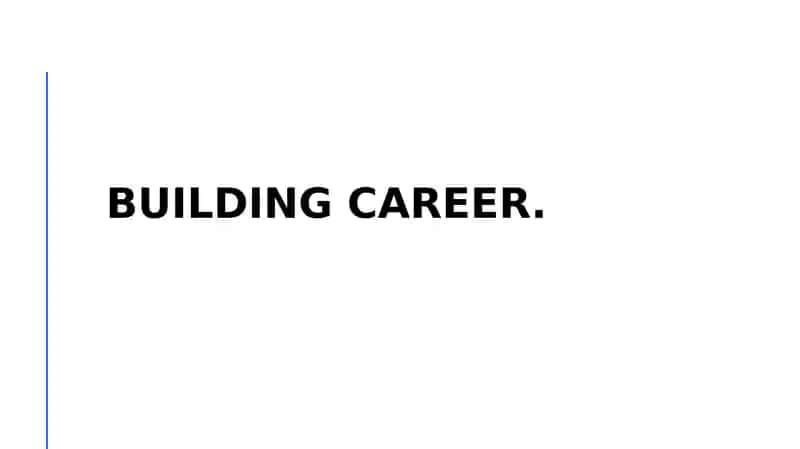 Building Career