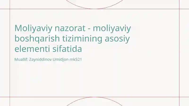 Moliyaviy nazorat