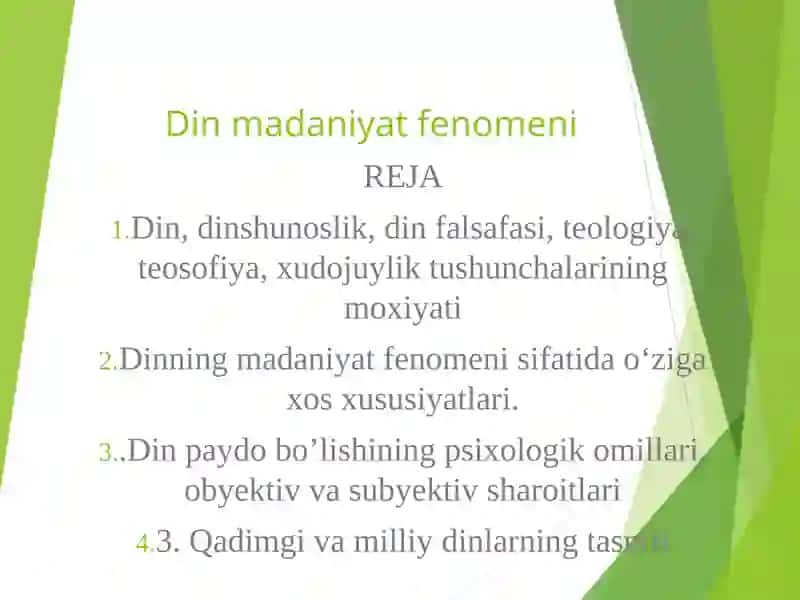 Din madaniyat fenomeni