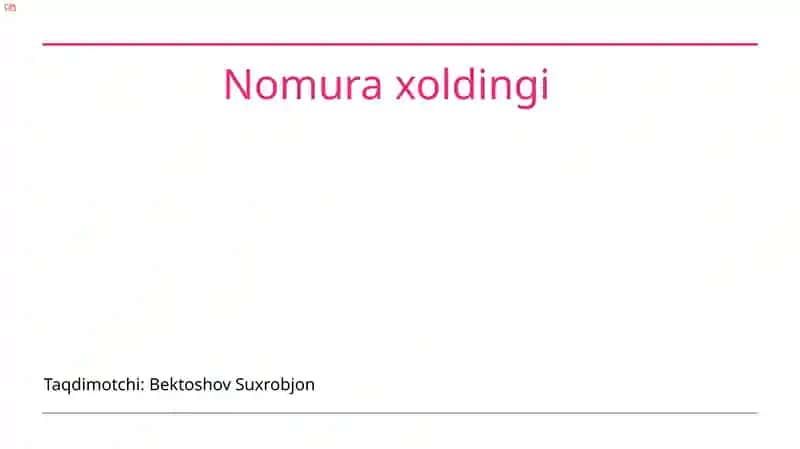Nomura Holdings