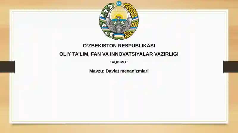 Davlatmexanizmlari