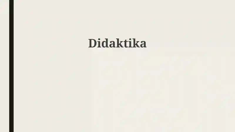 Didaktika