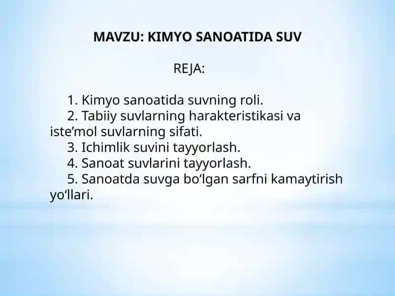 Kimyosanotida suv