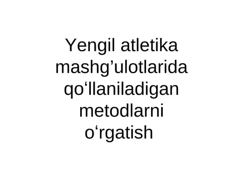 Yengil Atletika