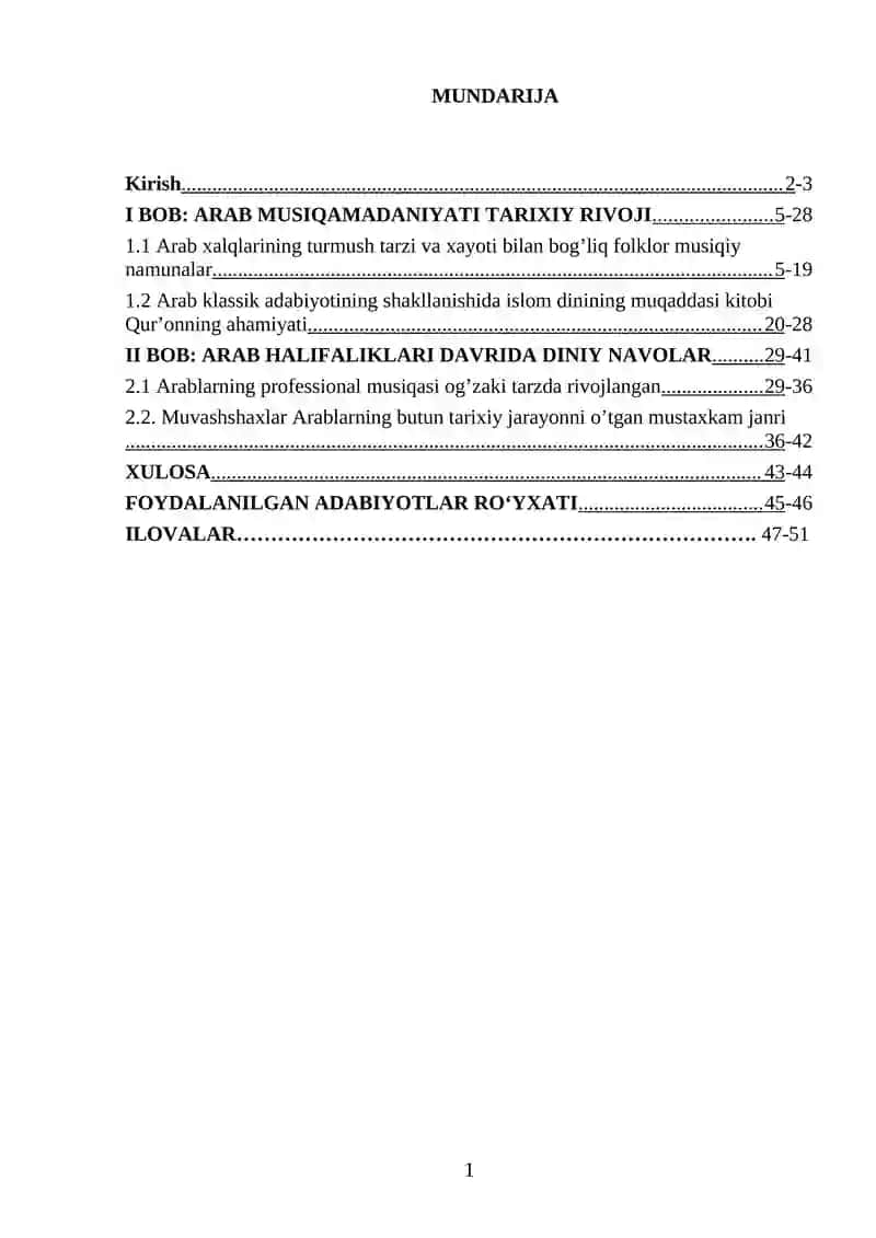DINIY NAVOLAR VA ULARNING MUSIQIY XUSUSIYATLARI