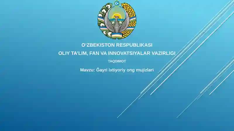 Ongning beixtiyoriy mo'jizalari