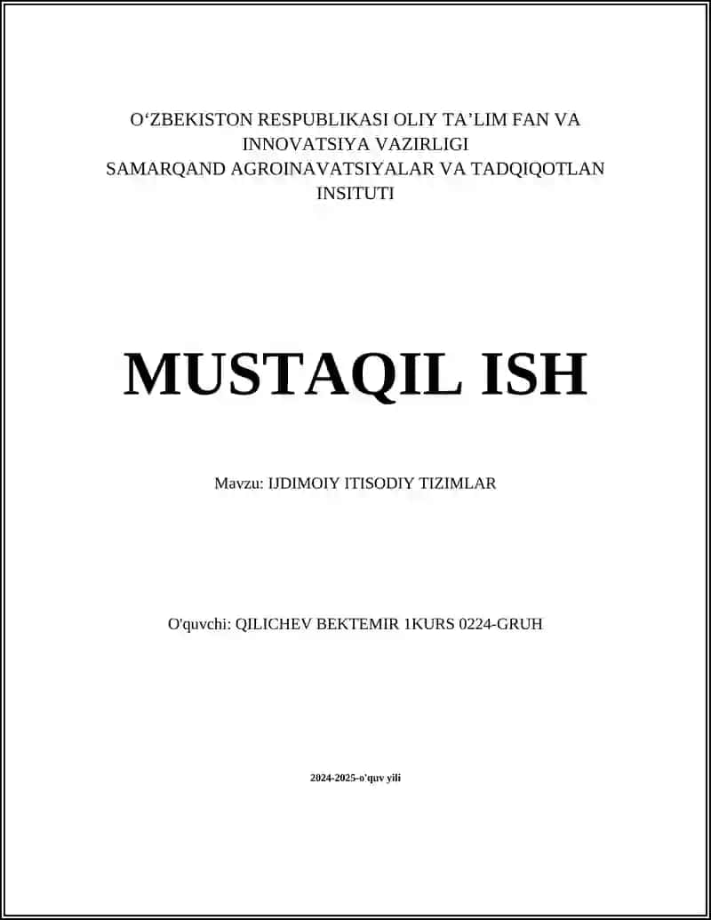 Ijtimoiy ijtimoiy va axborot tizimlari