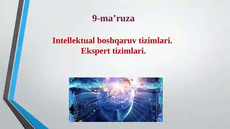 Intellektual boshqaruv tizimlari