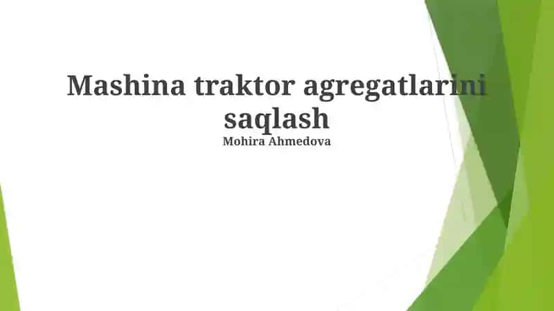 Filtrlarni tozalash va yog' almashtirish