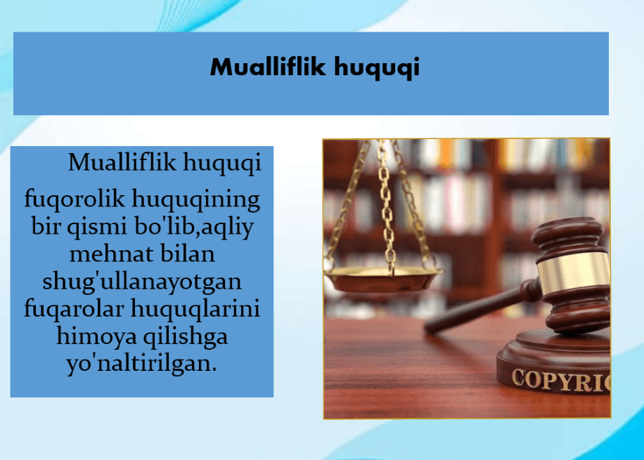 Mualliflik huquqi va turdosh huquqlar