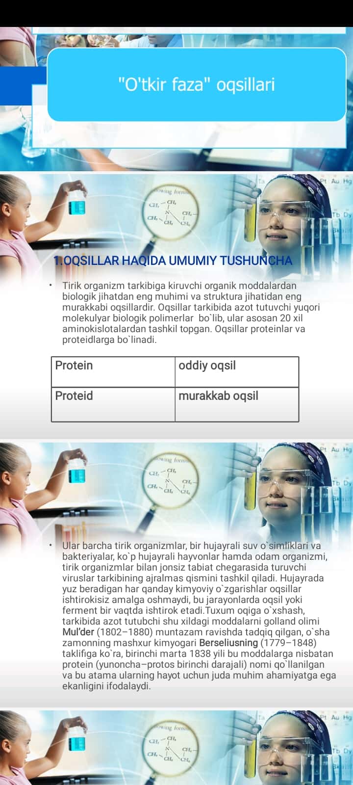 O'tkir faza oqsillari Oqsillarning ko’p shakilligi