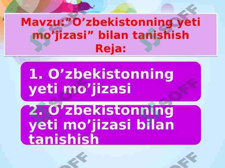 O’zbekistonning yeti mo’jizasi