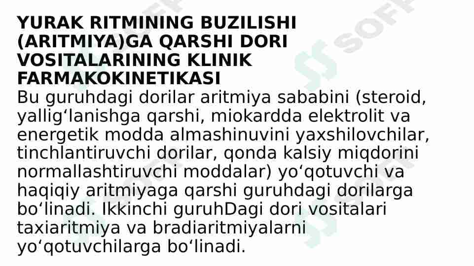 YURAK RITMINING BUZILISHI
