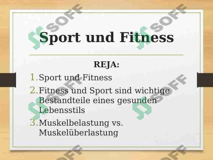 Sport und Fitness