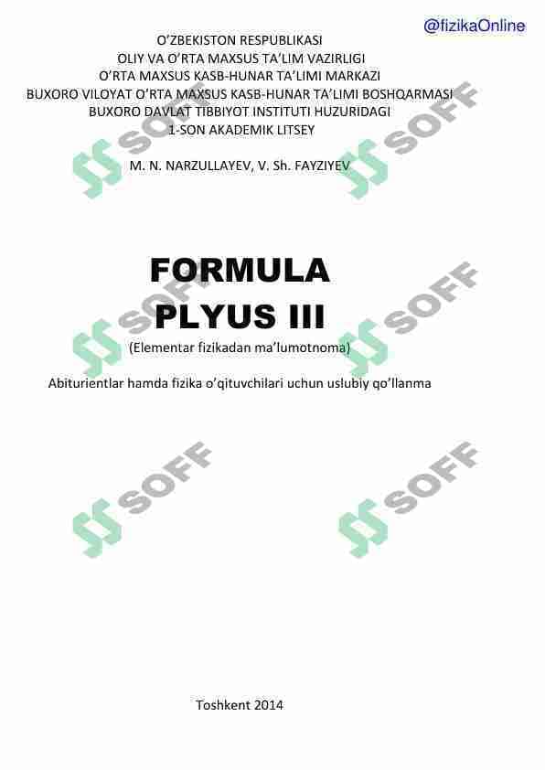 Fizika formulalar
