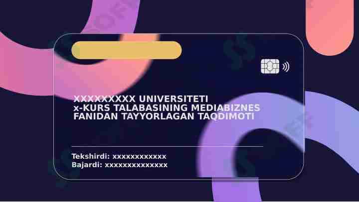 XIZMAT KO’RSATISH SOHALARIDA MEDIANING ASOSIY TAMOYILLARI VA YONDASHUVI