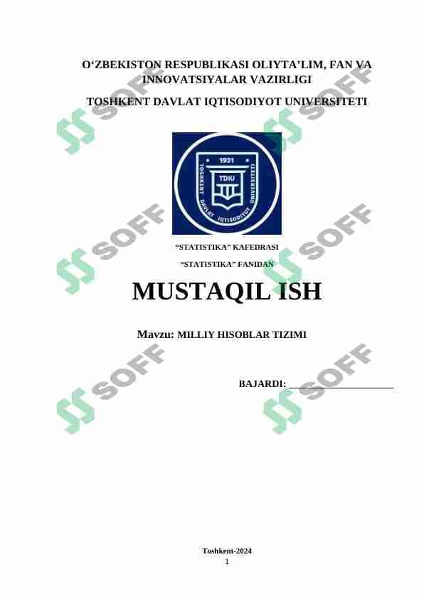 Milliy Hisoblar Tizimi
