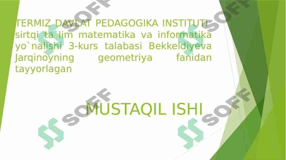 SIRKUL VA CHIZG`ICH YORDAMIDA YASASH AKSIOMALARI