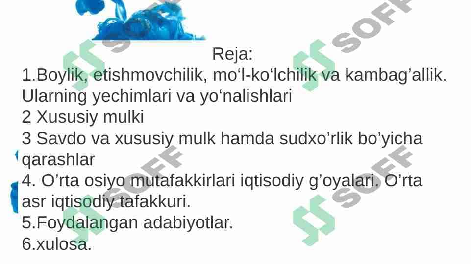 Oʻrta asr iqtisodiy tafakkuri