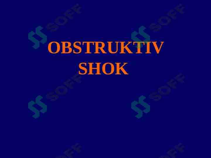 Obstruktiv shok