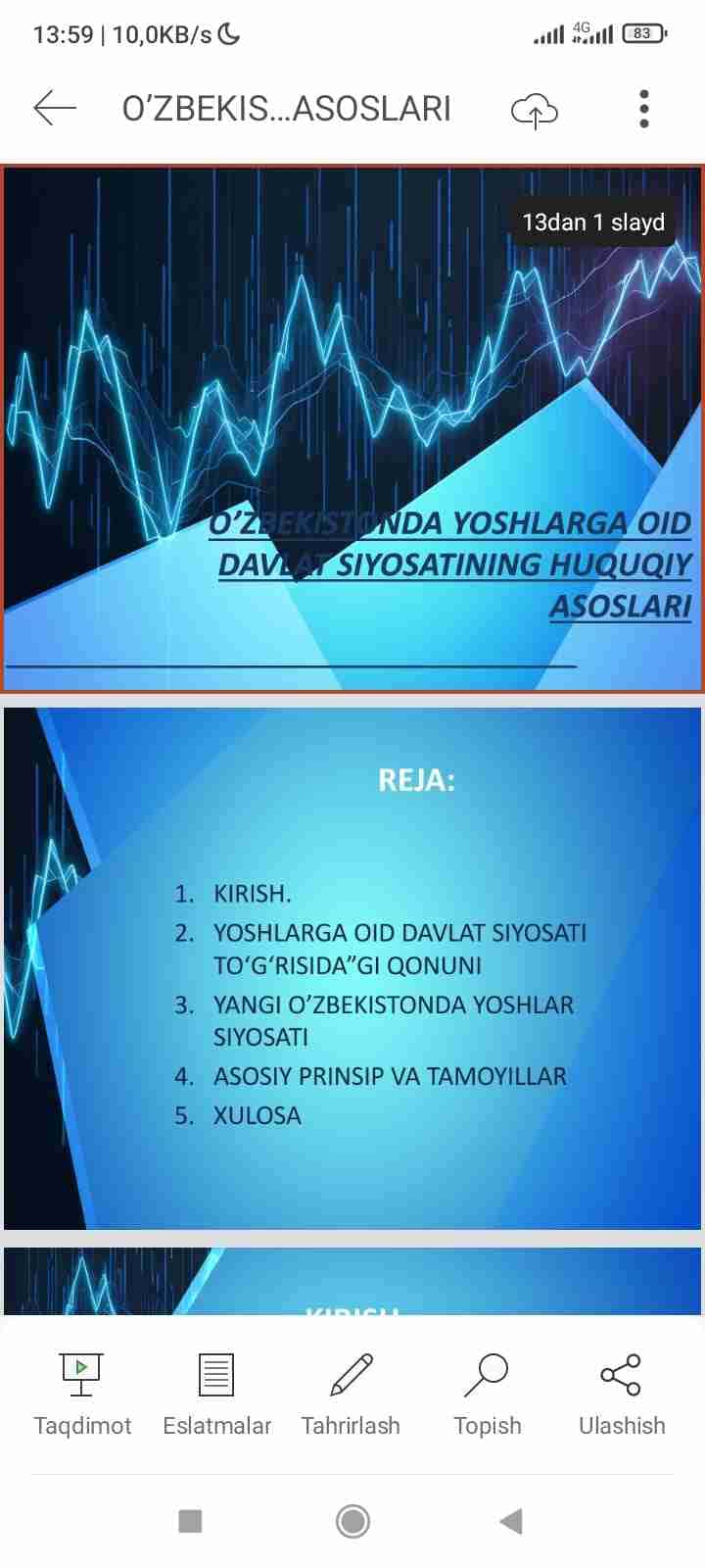 Oʻzbekistonda yoshlarga oid davlat siyosatining huquqiy asoslari