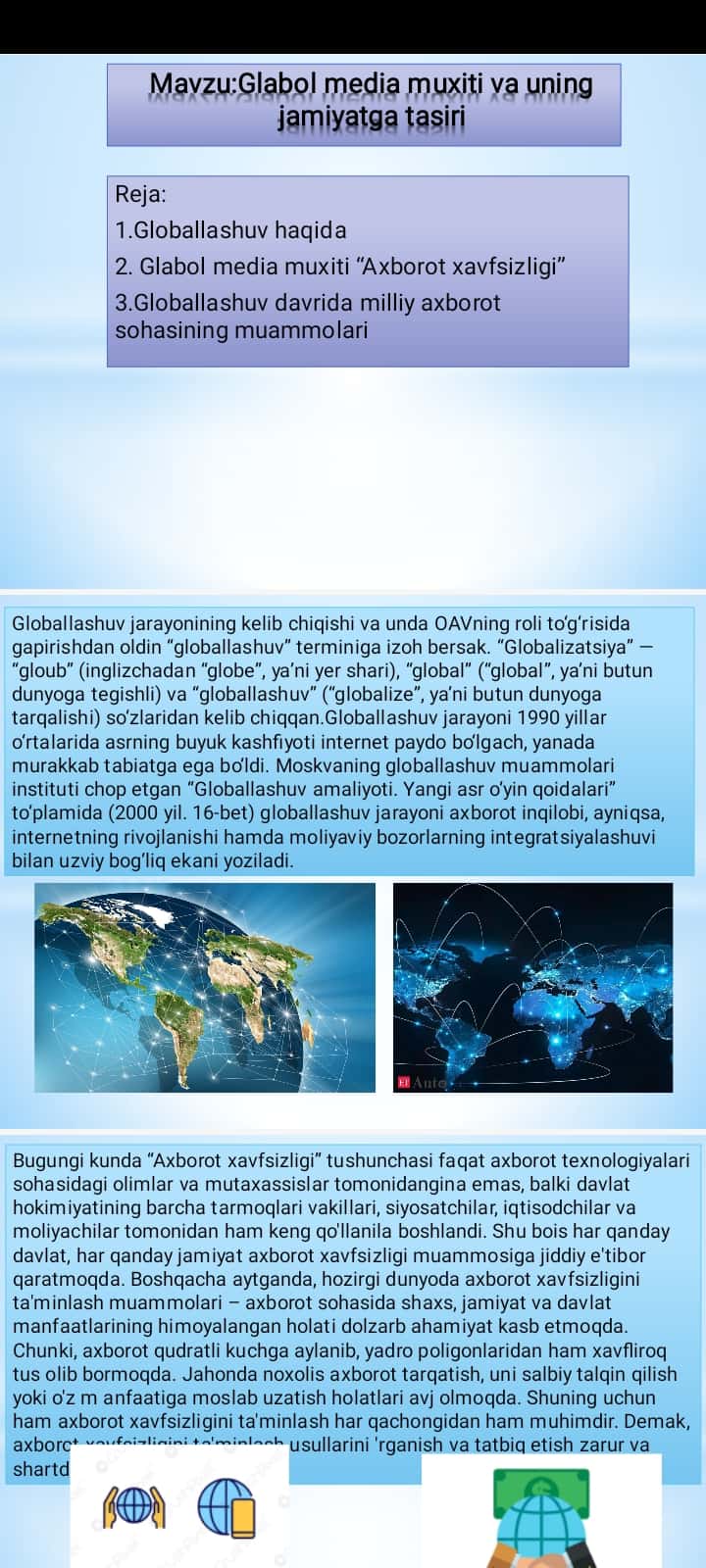 Glabol media muxiti va uning jamiyatga tasiri