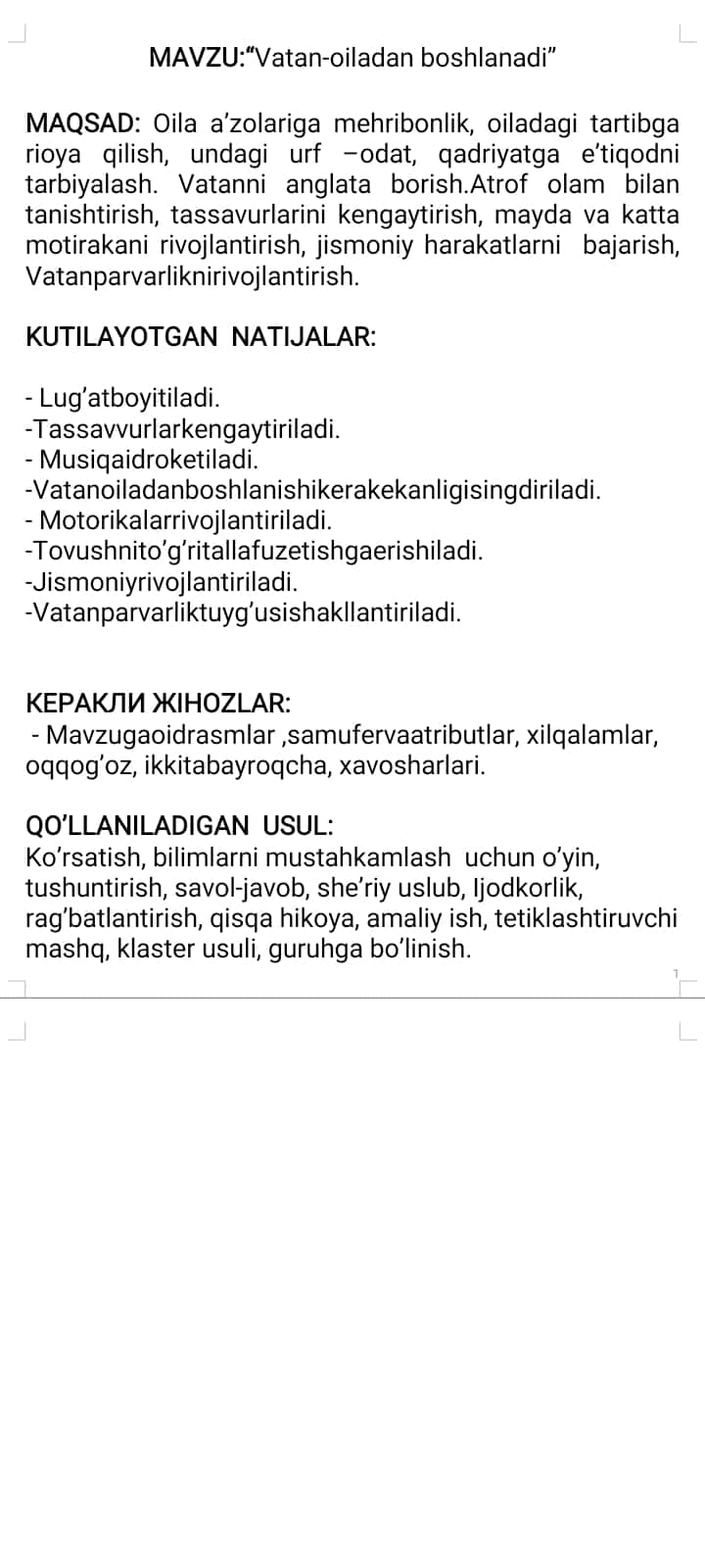 Vatan oiladan boshlanadi