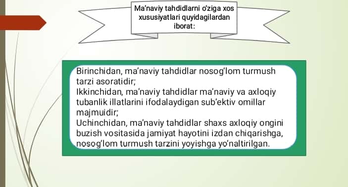 "Shaxsga yoʻnaltirilgan axborot:
psixologik, diniy va madaniy taxdidlar"