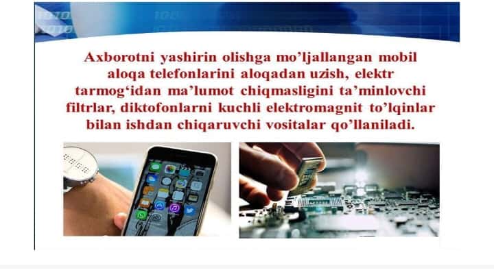 Axborotni ruxsatsiz foydalanishlardan himoyalash