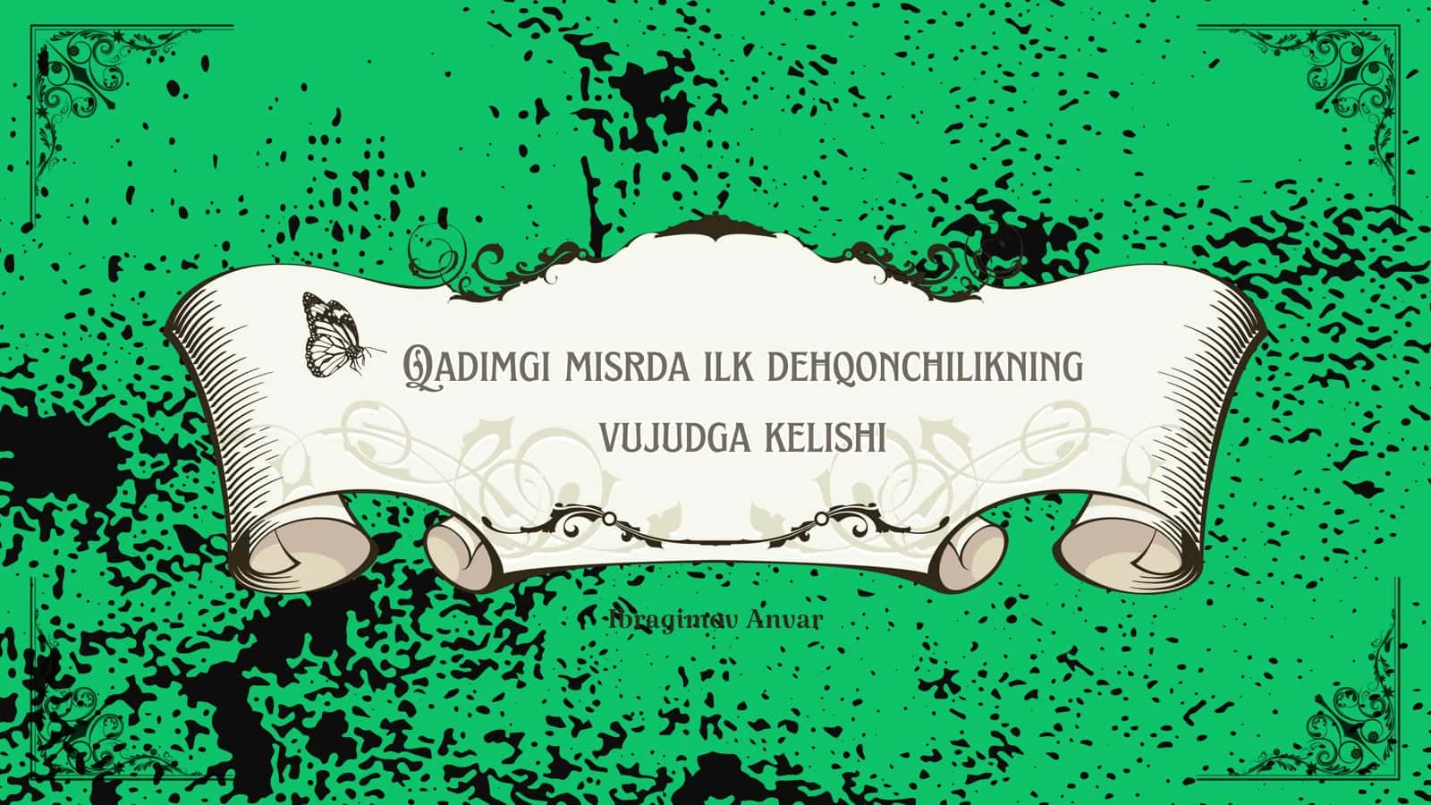 Qadimgi misrda ilk dehqonchilikning vujudga kelishi