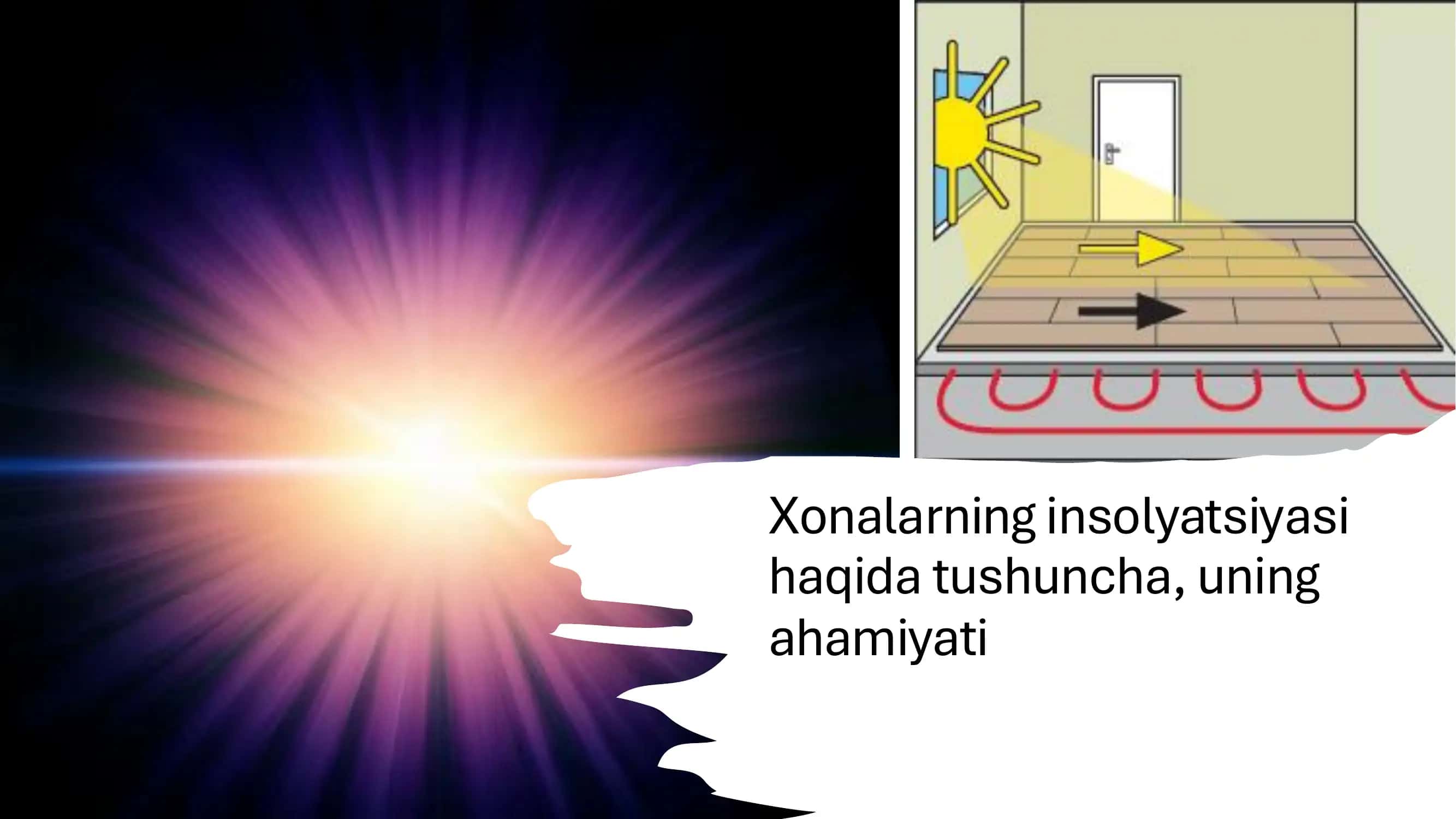 Xonalarning insolyatsiyasi haqida tushuncha, uning ahamiyati