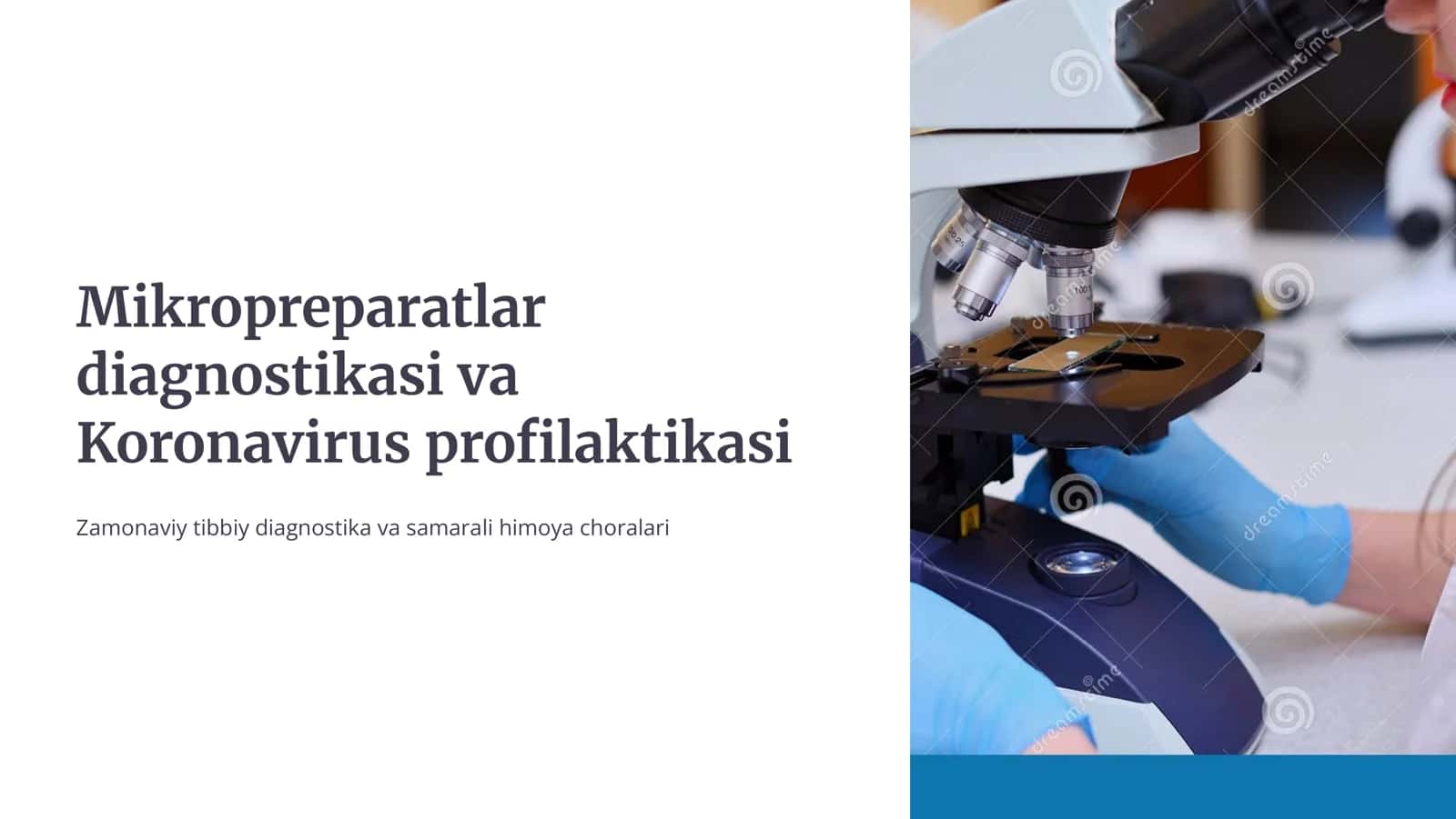Mikroprеparatlar diagnostikasi Koronavirus profilaktikasi