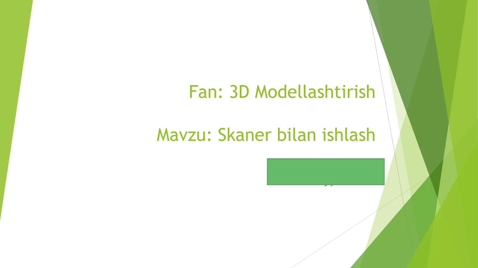 Skaner bilan ishlash