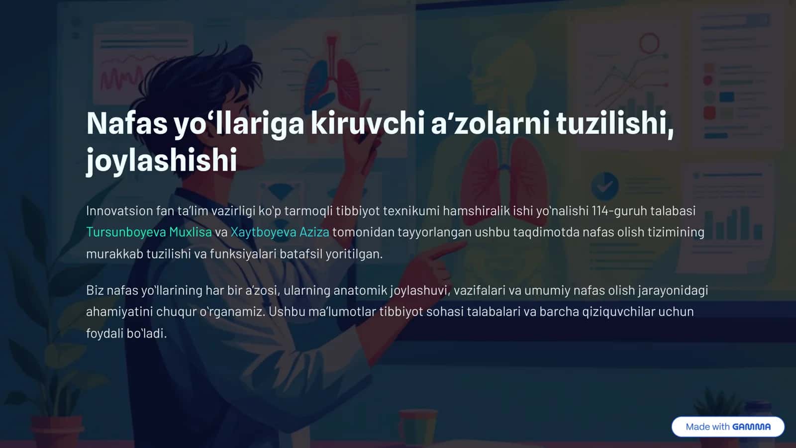 Nafas olish tizimi va uning funksiyalari