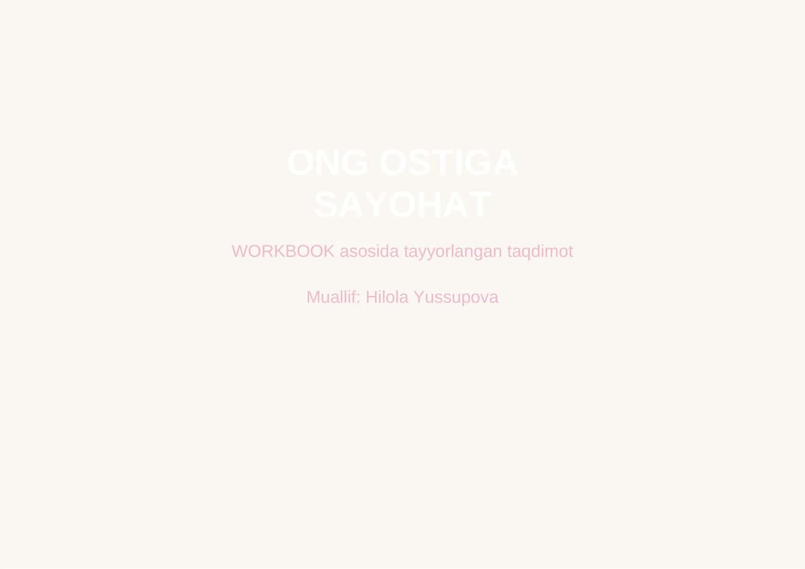 ONG OSTIGA SAYOHAT