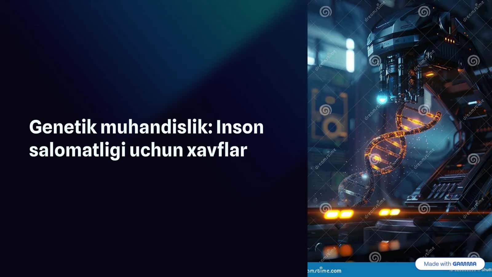 Genetik muhandislik: Inson salomatligi uchun xavflar