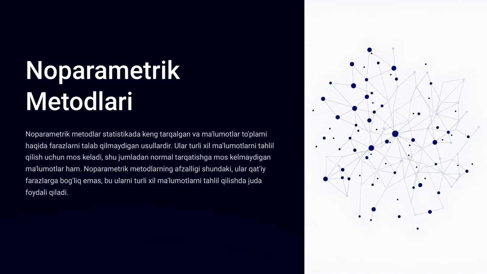 Noparametrik Metodlari