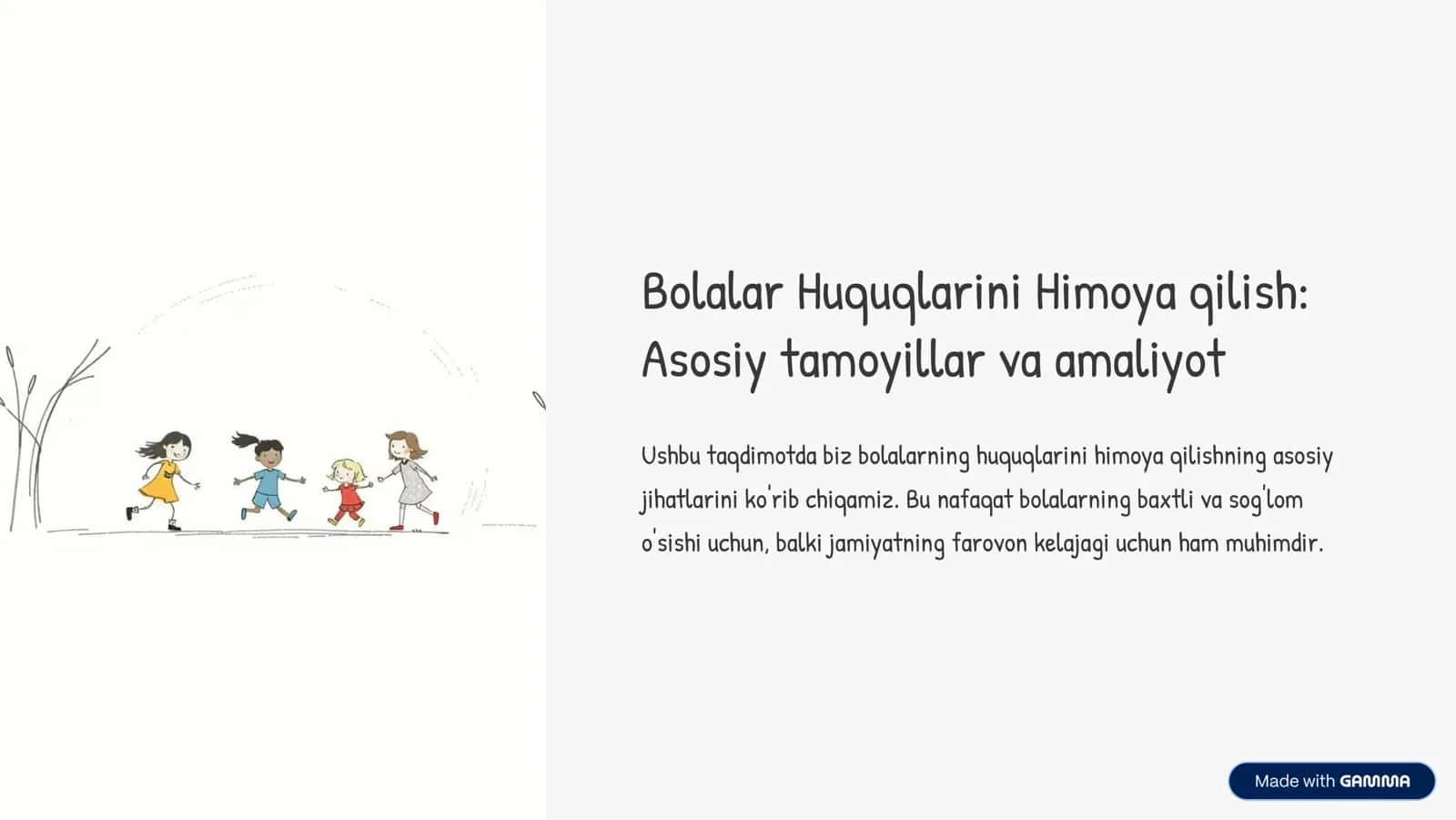 Bolalar Huquqlarini Himoya qilish: Asosiy tamoyillar va amaliyot