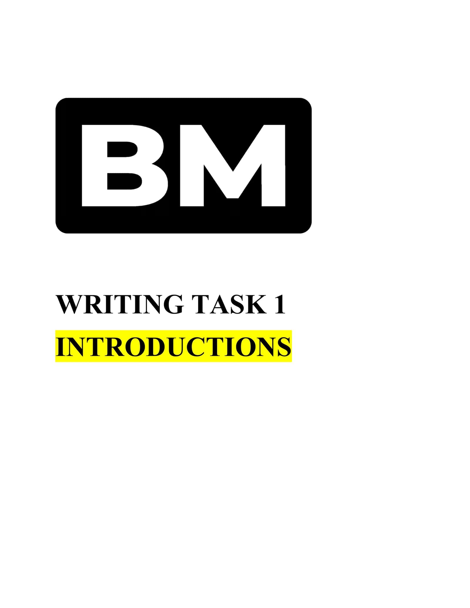 WRITING TASK 1