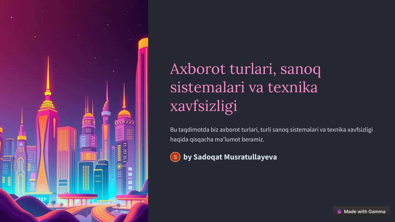 Axborot turlari