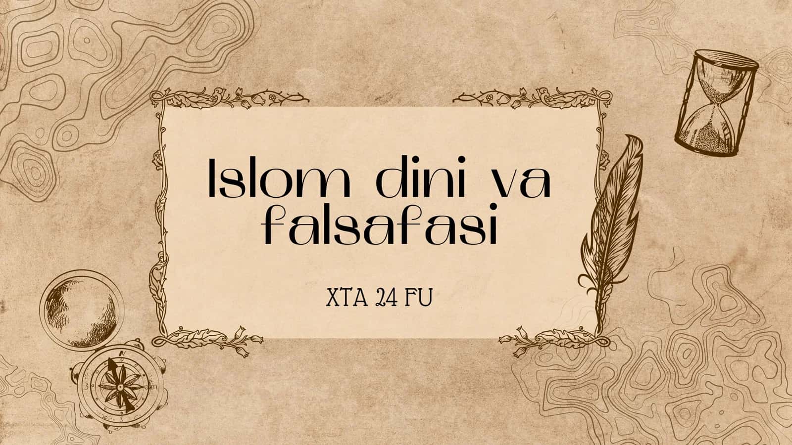 islom dini va uning falsafasi
