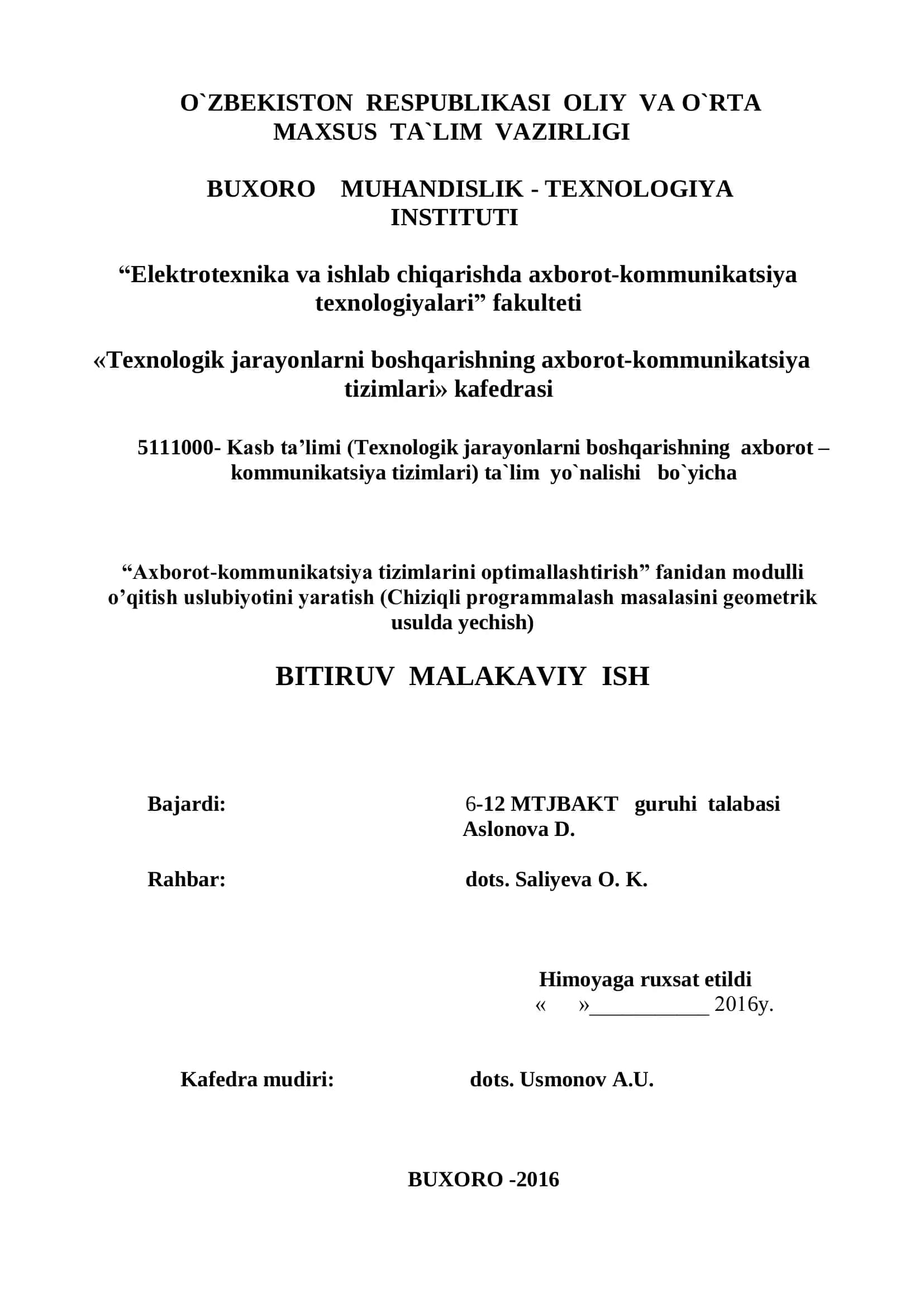 Axborot-kommunikatsiya tizimlarini optimallashtirish