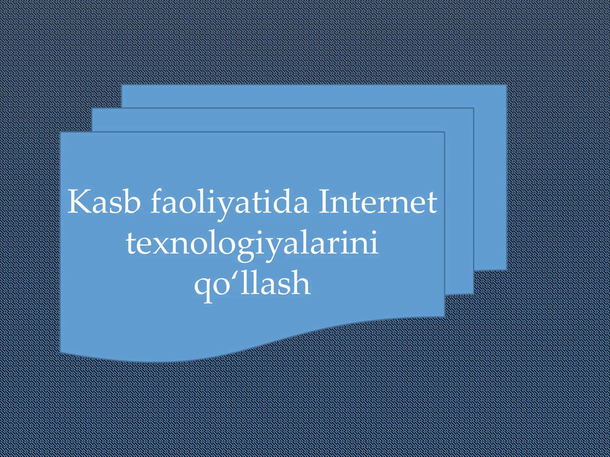 Axborot texnologiyalari
