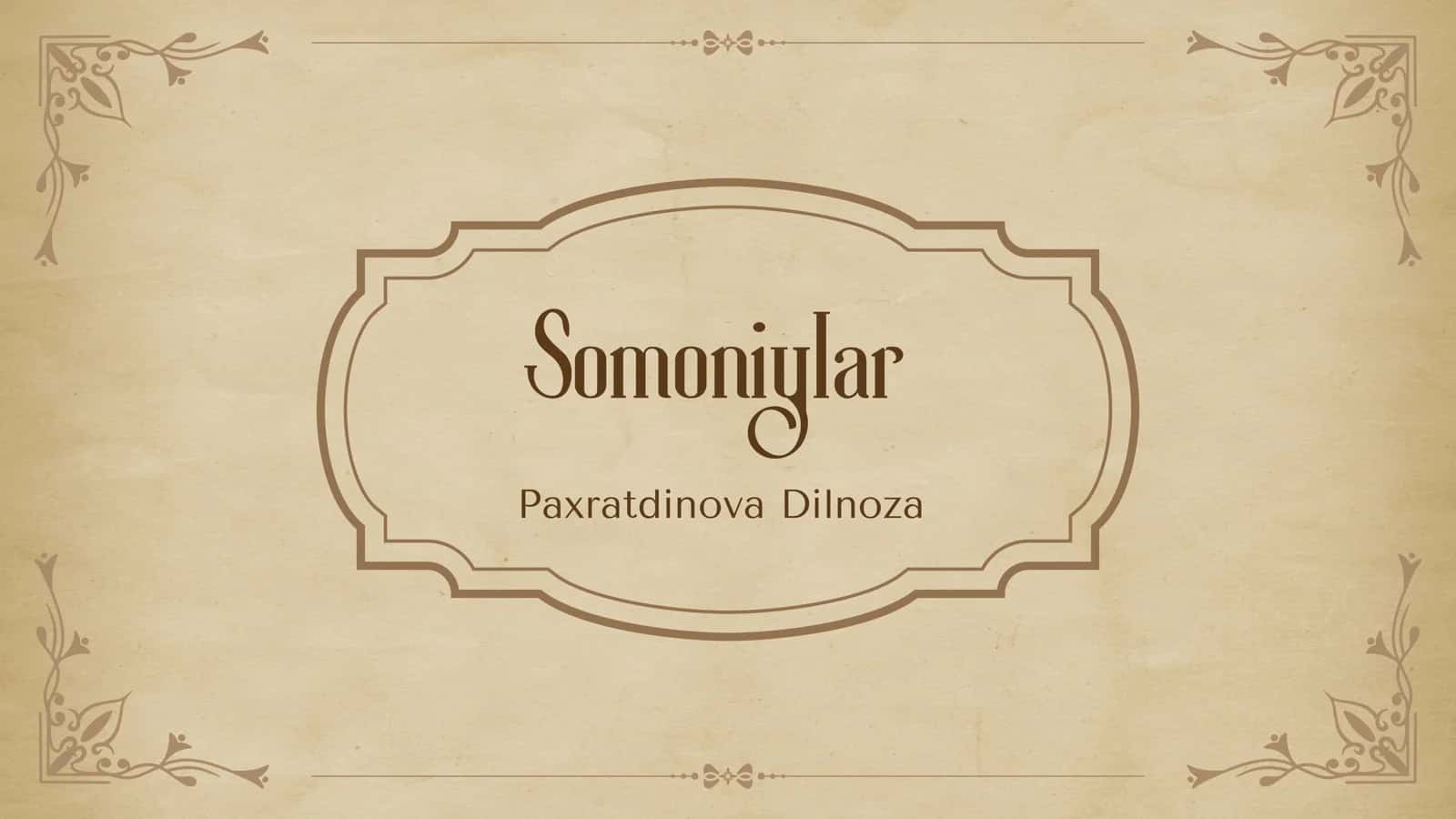 Somoniylar