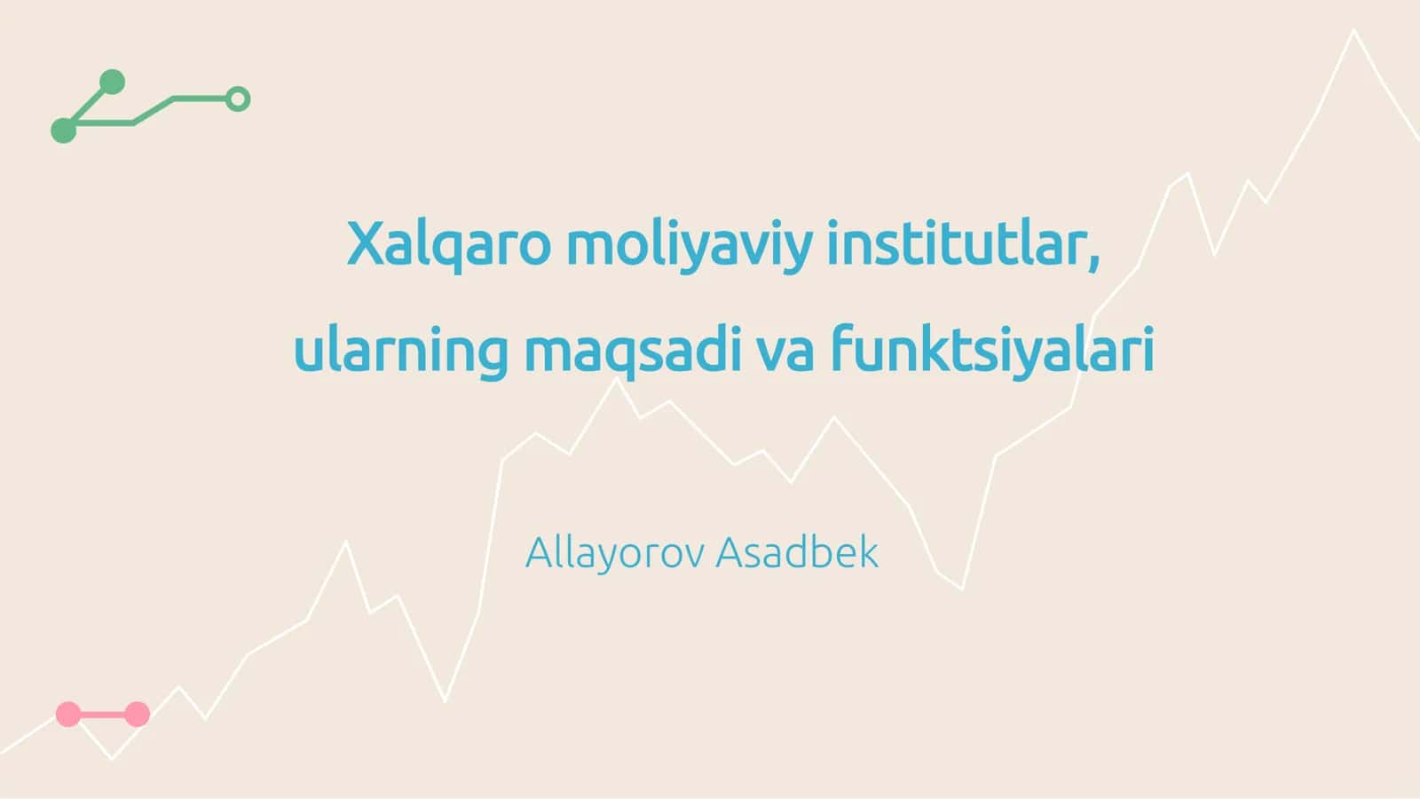 xalqaro moliya institutlari