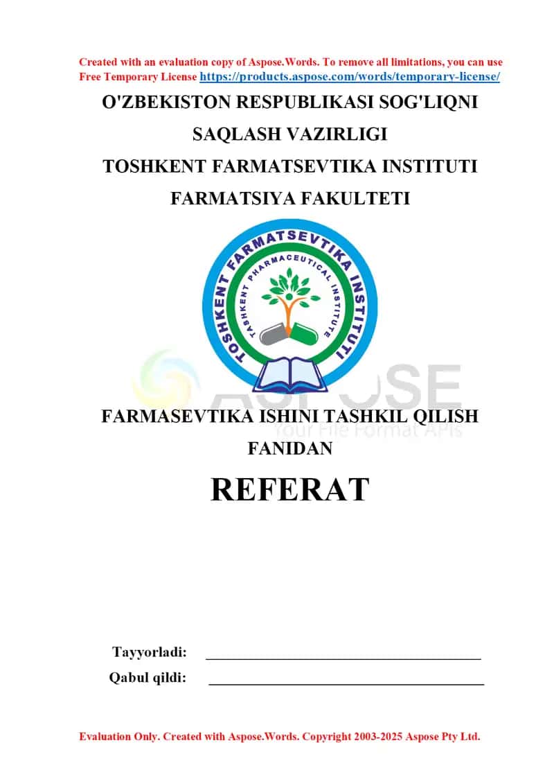 “Iste’molchilarning huquqlarini himoya qilish to‘g‘risida”gi Qonun va uning ahamiyati. Referat 8 bet.