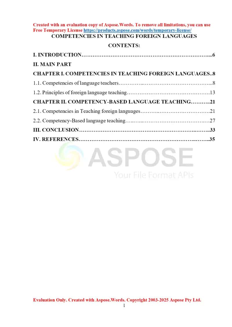 COMPETENCIES IN TEACHING FOREIGN LANGUAGES